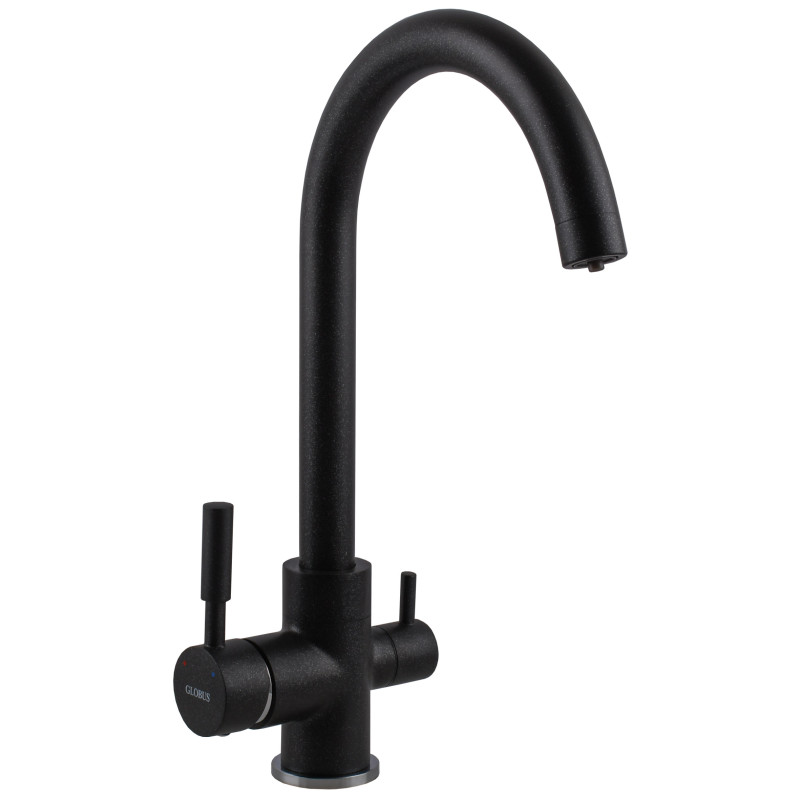 Смеситель для кухни под осмос Globus Lux LAZER GLLR-0333-1-ONIX