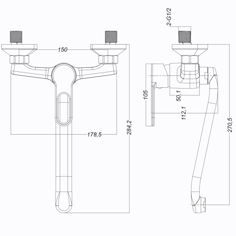 Смеситель для кухни Globus Lux Dolly GLD-0104