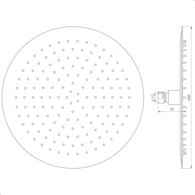 Душевая лейка Globus Lux STS-0300