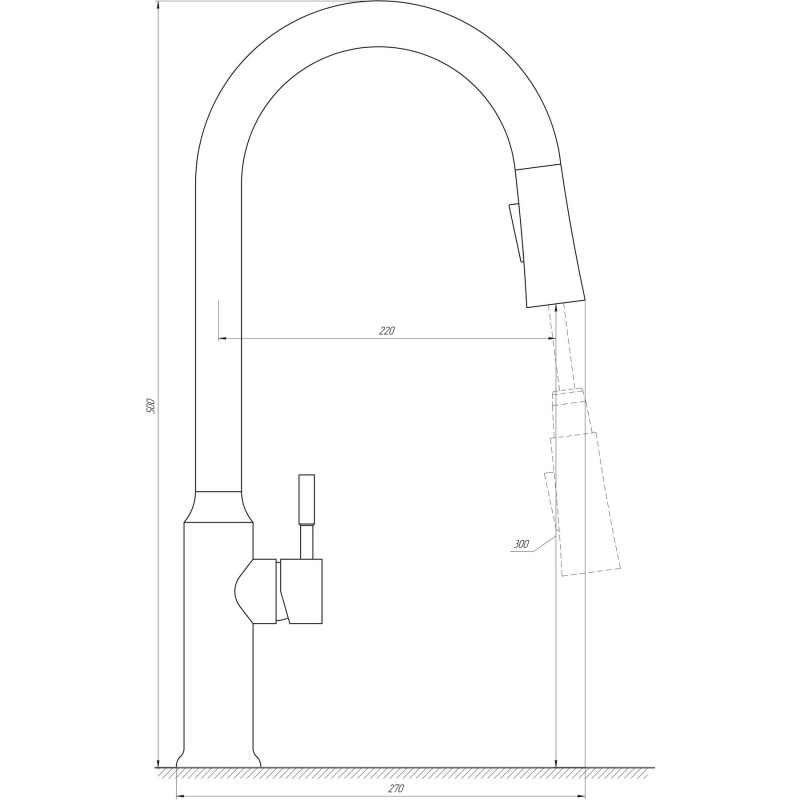 Змішувач для кухні Globus Lux ALPEN SBT1-2033