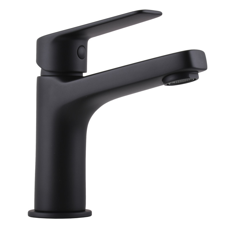 Смеситель для умывальника TOPAZ CAPRI TCA-15207-H44-BL картридж D25, H=140, шланги 45см