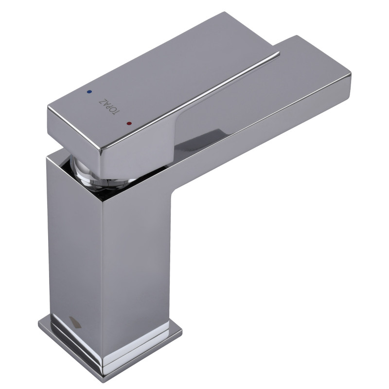Смеситель для умывальника TOPAZ ODISS TO 18401-H61B Квадро cartridge D35, шланги 55см