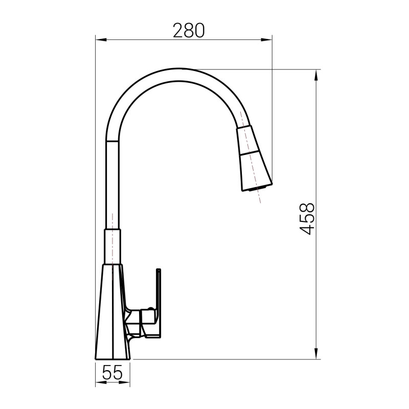 Смеситель для кухни DOMINO Dionis DDD-203SM-BB