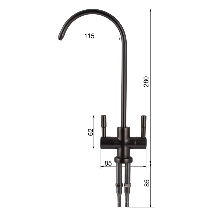 Кран для обратного осмоса Globus Lux Lazer GLLR-76A-GP