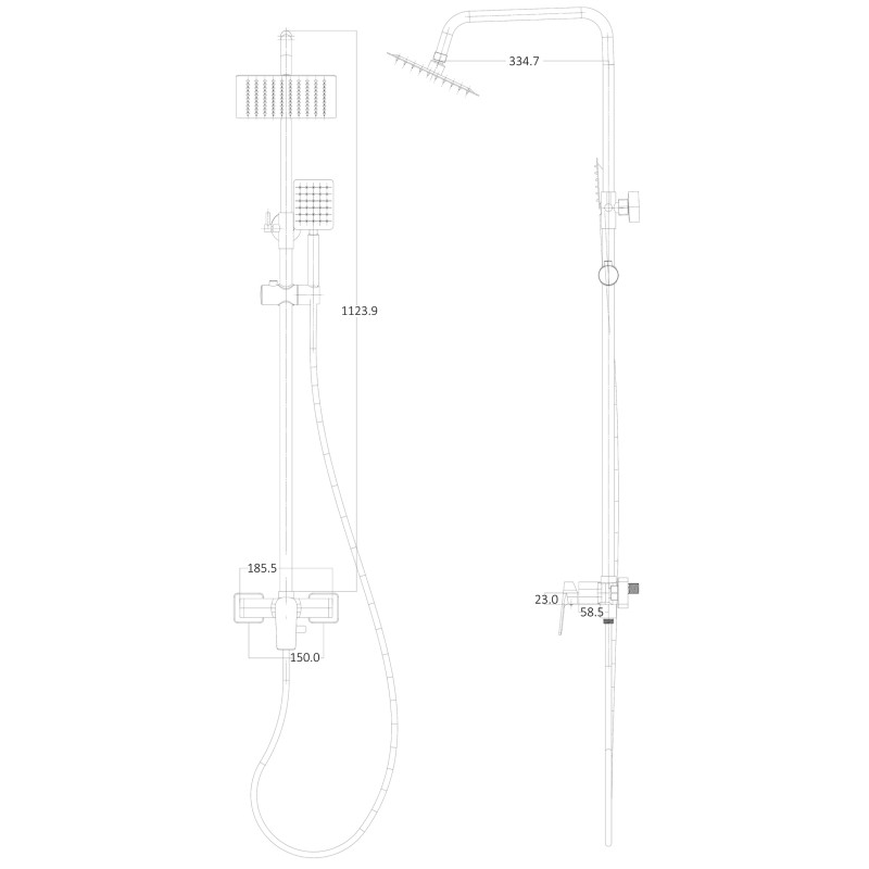 Душевая система Globus Lux BONN GLB-0005N