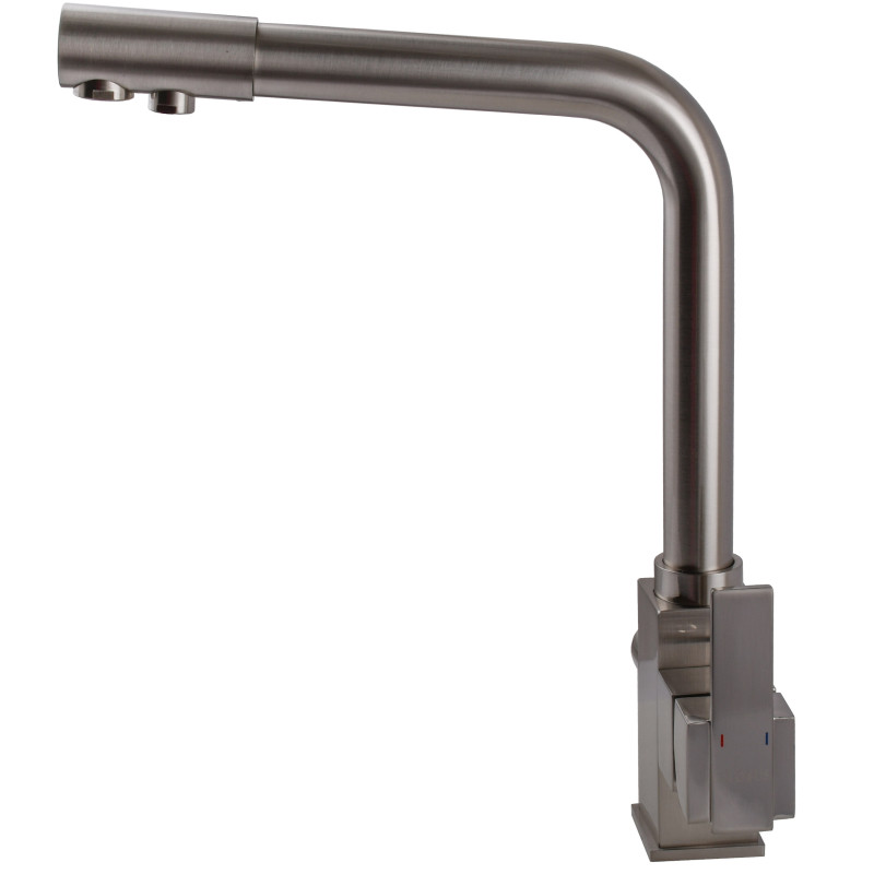Змішувач для кухні під осмос Globus Lux LAZER GLLR-0100-8-STSTEEL
