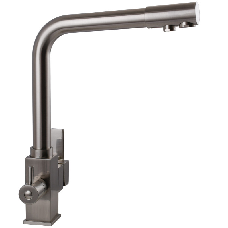 Змішувач для кухні під осмос Globus Lux LAZER GLLR-0100-8-STSTEEL