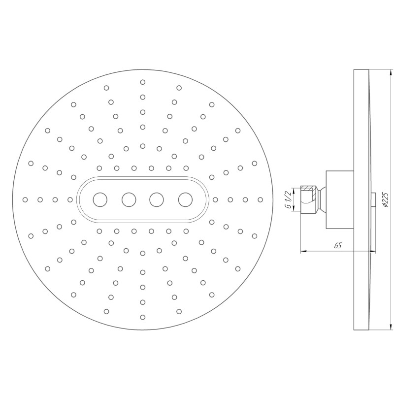 Душевая лейка Globus Lux SD07A