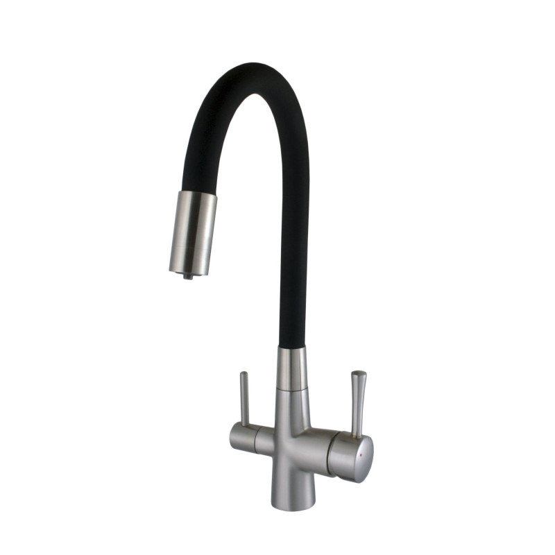 Смеситель для кухни под осмос Globus Lux LAZER GLLR-0903-8-STSTEEL