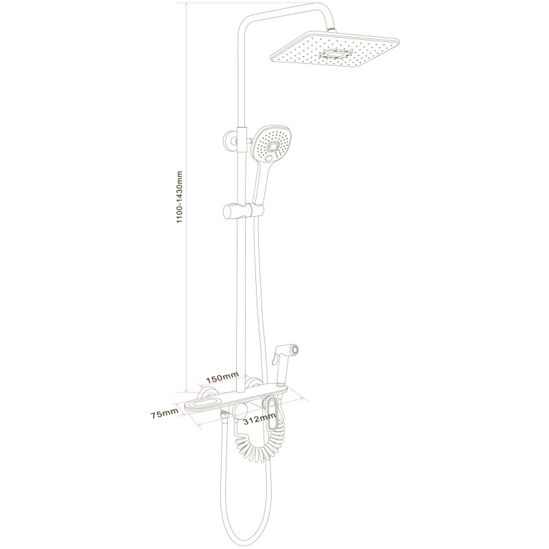 Душова система Globus Lux BETTA  GLBE-2002