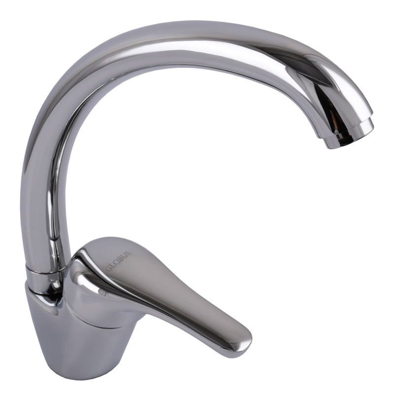 Змішувач для кухні Globus Lux Solly GLSO-0203S боковий латунь на гайці