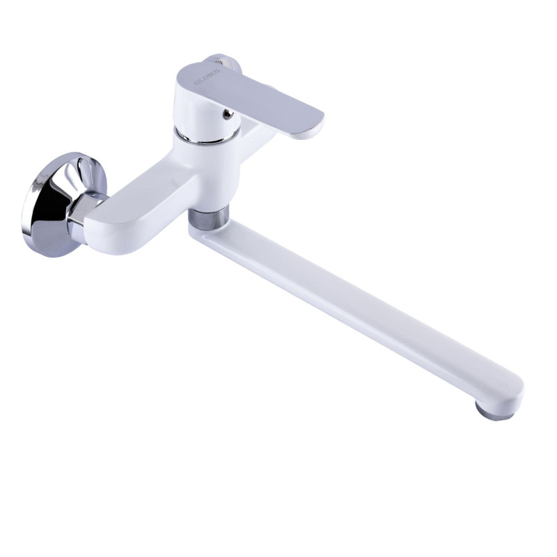 Смеситель для кухни со стены Globus Lux Laguna GLA-0104-7-WHITE