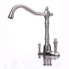 Смеситель для кухни под осмос Globus Lux LAZER GLLR-1000-8-STSTEEL