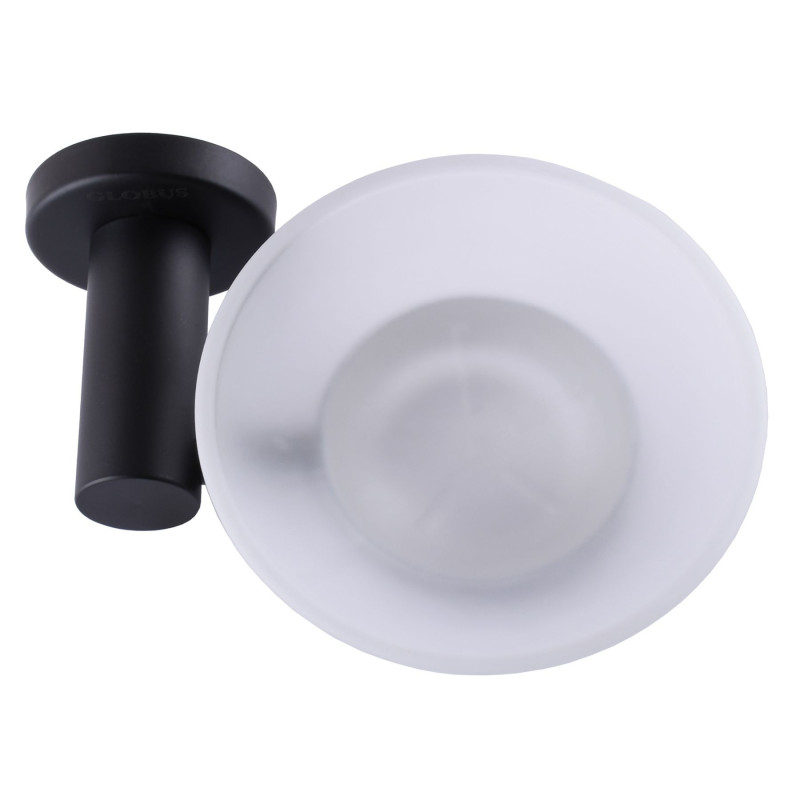 Мыльница Globus Lux BS8408 черная матовая SUS304