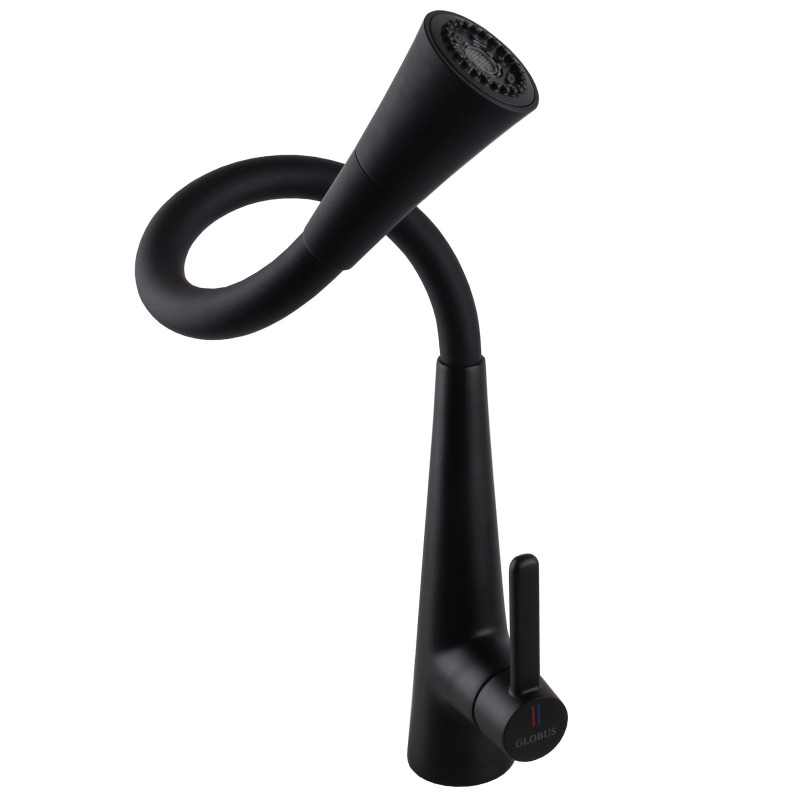 Змішувач для кухні Globus Lux LAZER Pro GLPR-203SM-BB
