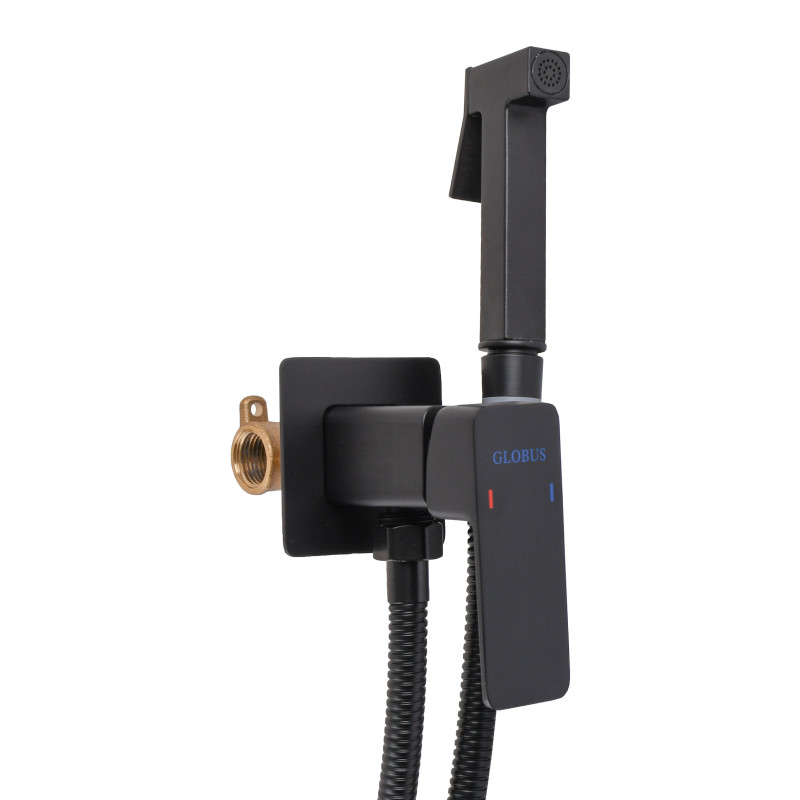 Змішувач гігієнічний Globus Lux Milano GLM-0-106MIX-BB