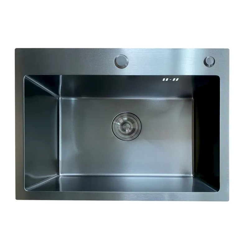 Мойка Mixxus MH5843 Micro Decor Black (3.0/0.8) из нерж. стали (цвет черный) (MI8219)