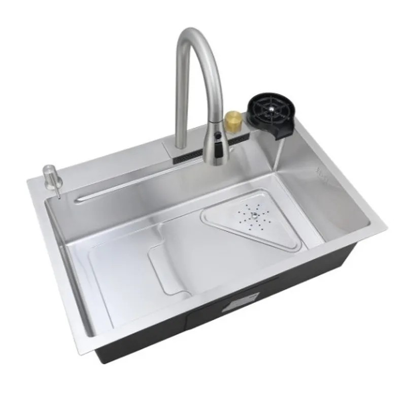 Мойка Mixxus Premium MH7246-SET-01.SUS304 со встроенным смесителем (MX1697)