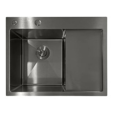 Мойка из нержавеющей стали Mixxus MH6350L Nano-Black (3.0/0.8) цвет графит (MI7045)