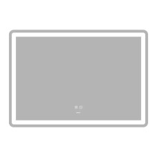 Зеркало Zerix Mirra MR05-100x70 с LED Touch, Anti-fog, димером, регулятором яркости (ZX6060)