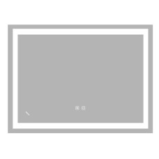 Дзеркало Zerix Kubix MR03-80x60-REVERSE з LED Touch, Anti-fog, димером, регулятором яскравості (ZX6053)