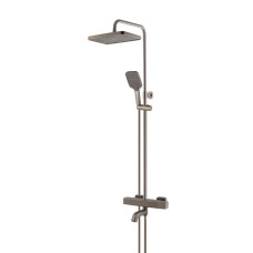 Душевая колонна с термостатическим смесителем Koer KB-57038-07 3 функции (Цвет графит) (KR5962)