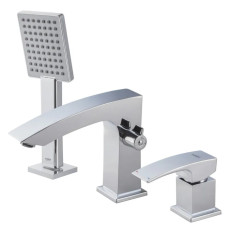 Смеситель на борт ванны Koer KB-43007-01 на 3 отверстия (Цвет хром) (KR3452)
