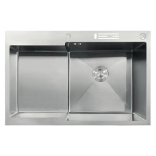 Мойка MIXXUS MH7849R-HK NANO-SILVER (3.0/0.9) из нержавеющей стали "глубокое крыло", с подставкой под ножи (MX1937)