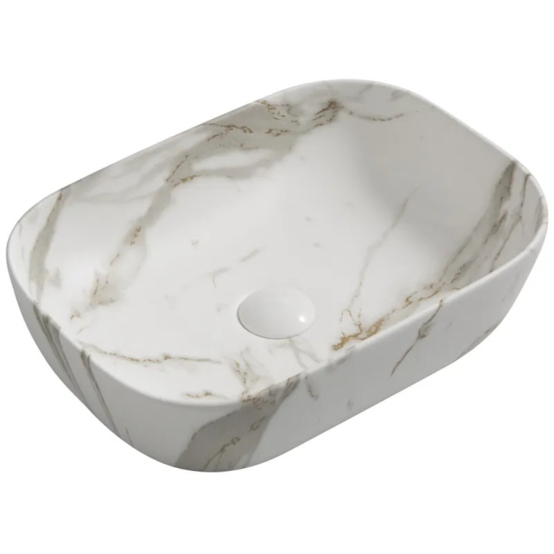 Раковина накладная MIXXUS PREMIUM DIVERSE-0114 MARBLE 455х325х135mm (MP6545)