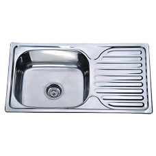 Мойка кухонная Zerix Z7642-08-180E (Satin) (ZX1602)