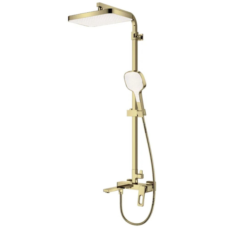 Душевая колонна со смесителем Koer KB-56031-12 3 функции (Цвет матовое золото) (KR5974)