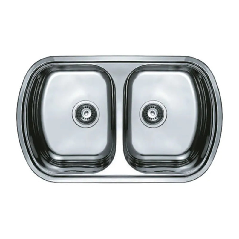 Мойка кухонная Haiba 80x49 Double (decor) (HB0572)
