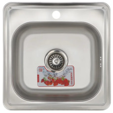 Мойка кухонная Zerix Z4848-06-160E (Satin) (ZM0557)