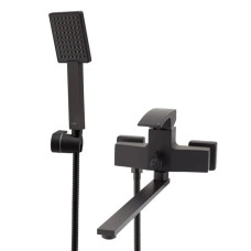 Смеситель для ванны с длинным изливом Koer KB-42007-05 (Цвет черный) (KR3457)