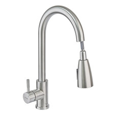 Кухонний змішувач з висувною лійкою Mixxus SUS 014-B (SS0023)