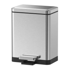 Мусорное ведро с плавным закрытием прямоугольное Koer TC-010315-02 15 л цвет нержавейка (KR5603)