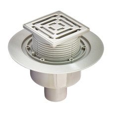 Душевой трап из нержавеющей стали SUS304 Koer FD14-100x100-180 (прямой отвод) (AC0662)