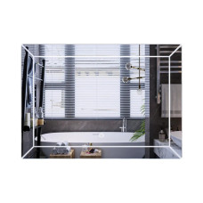 Зеркало Mixxus Premium CUBIC MR14-70x50-Reverse с Led Touch, Anti-fog, димером, регулятором яркости (MP6647)