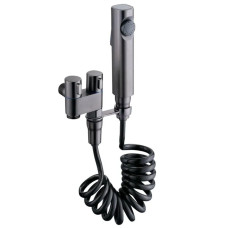 Кран для гигиенического душа и бачка унитаза Mixxus AVT-01 GRAPHITE с лейкой (MI6837)