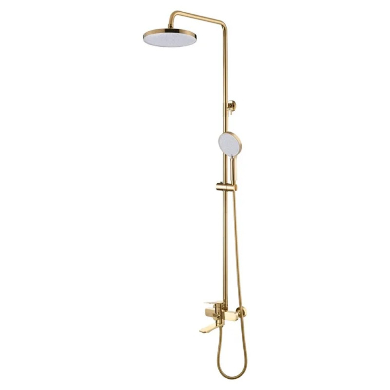 Душевая колонна со смесителем Mixxus Wilson 009-J Brushed Gold (Цвет матовое золото) (MI7124)