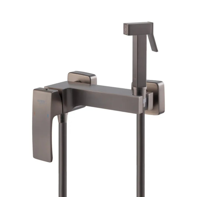 Смеситель для гигиенического душа Koer KB-24037-07 (Цвет графит) (KR6006)