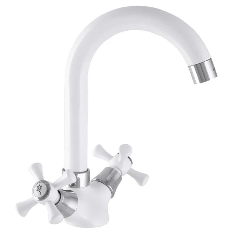 Кухонный смеситель белый Mixxus Omega 275 (MI2767)