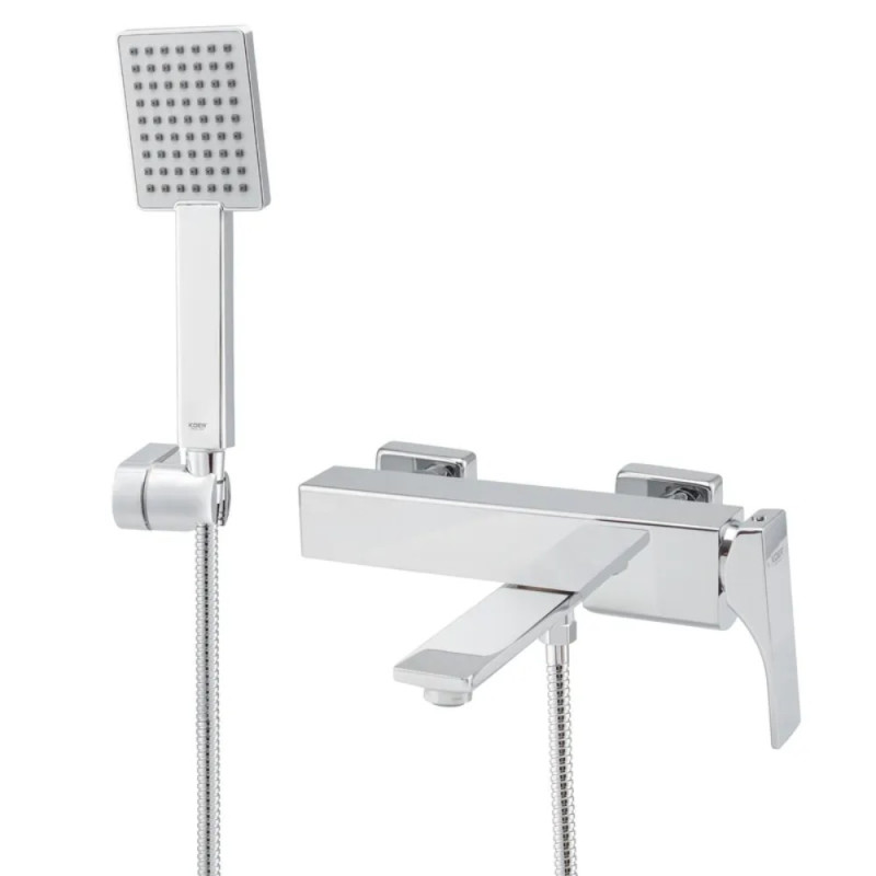 Смеситель для ванны с коротким изливом Koer KB-41010-01 (Цвет хром) (KR3484)
