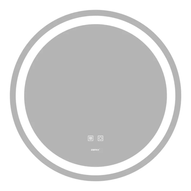 Дзеркало Zerix Solo MC01-80 з LED Touch, Anti-fog, димером, регулятором яскравості (ZX6064)