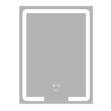 Дзеркало Zerix Prime MR02-50x80 з LED Touch, Anti-fog, димером, регулятором яскравості (ZX6052)