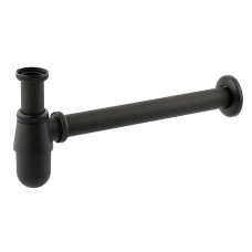Сифон для раковины Mixxus SIPHON-01 BLACK без выпуска (под донный клапан) без ревизии (Цвет черный) 1 1/4'' (AC3571)