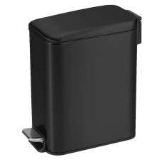 Мусорное ведро с плавным закрытием прямоугольное Mixxus Diverse-TC0312 Black 12л цвет черный (MI7091)