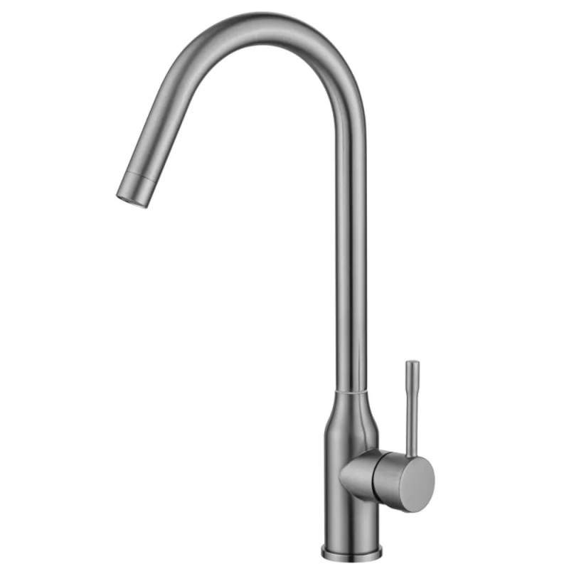 Смеситель для кухни Zerix CRV-011 Graphite из нерж. стали (цвет графит) (ZX6149)