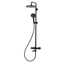 Душевая колонна с термостатическим смесителем Koer KB-57029-05 3 функции, цвет черный (KR5491)