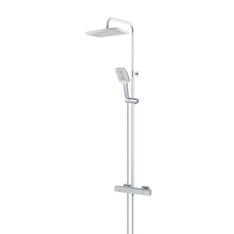 Душевая колонна с термостатическим смесителем Koer KB-53038-01 2 функции (Цвет хром) (KR5959)